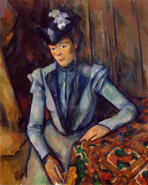 Mulher azul. Sra. Cézanne - 1902