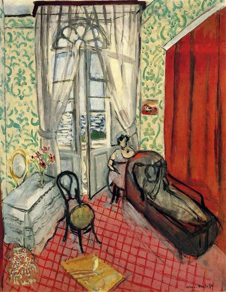 Two women in an interior 1921 