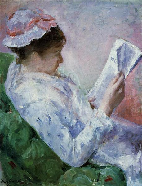 Mulher Reading - 1879