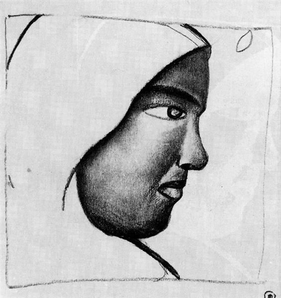 Profil Woman Head - 1912