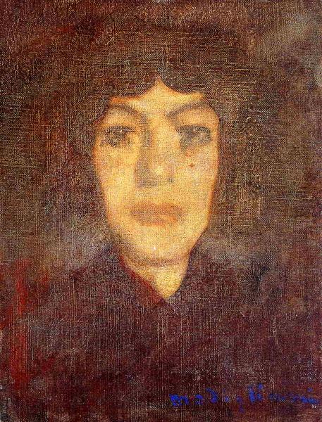 Women's head with Lunar - 1906