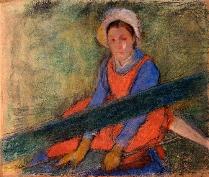 Woman Sitting on a Bench - 1885