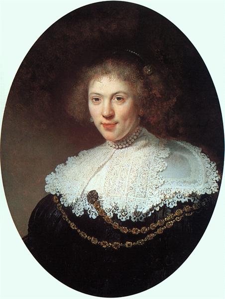 Žena se zlatým řetězem - 1634