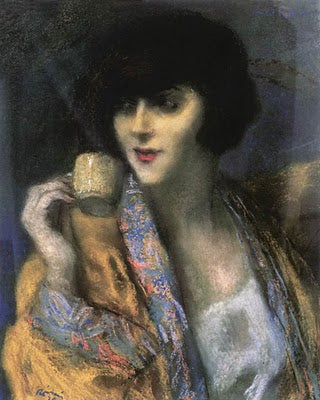 Femme avec une coupe chinoise - 1920