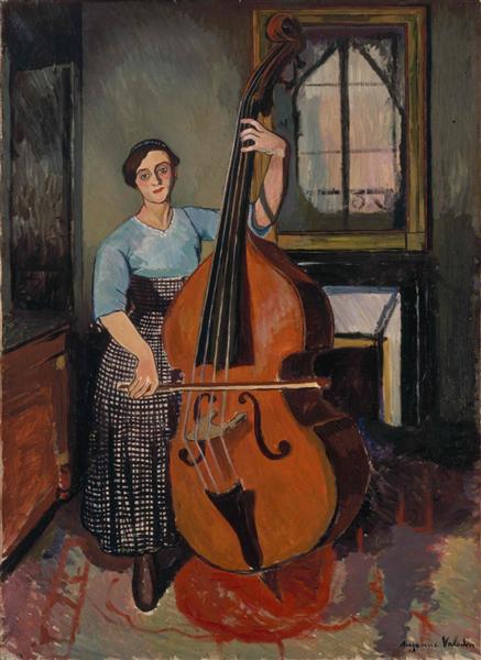 Femme avec contrebasse - 1908