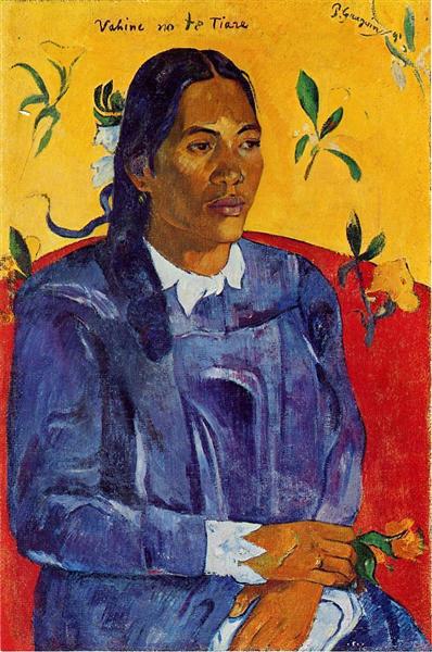 Mujer Con Una Flor - 1891