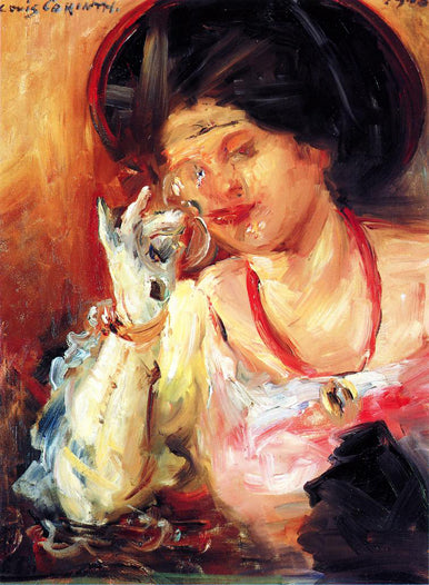 Donna con un bicchiere di vino - 1908