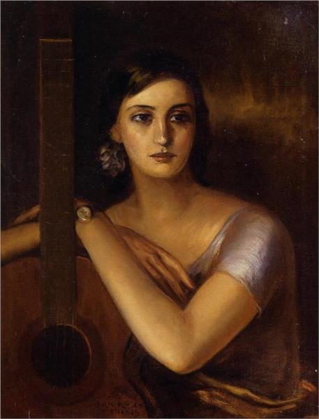 Woman with guitar