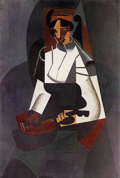 Woman with Mandolin (According to Corot) - 1916 