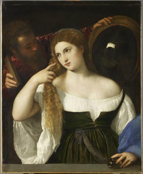 Femme avec miroir - 1515