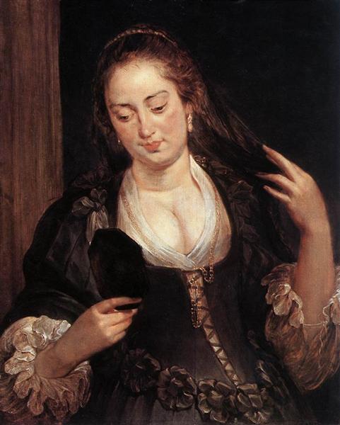 Mujer Con Espejo - 1640