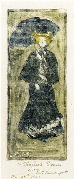 Mujer Con Sombrilla - 1902