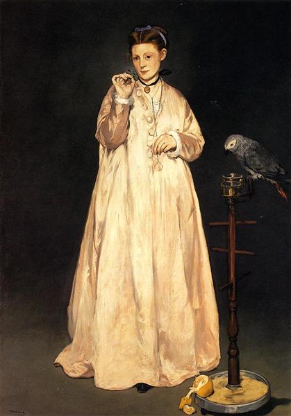 Mujer Con Un Loro - 1866