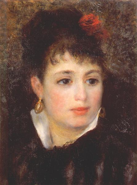 Mujer Con Una Rosa - 1876