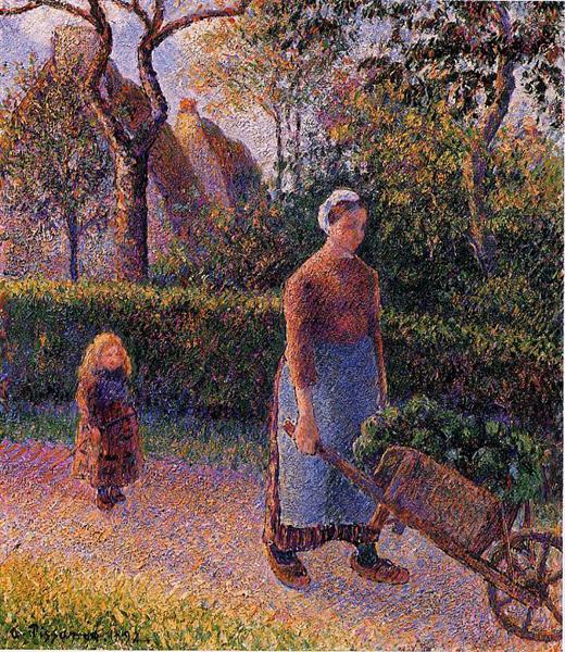 Woman with a wheelbarrow - 1892