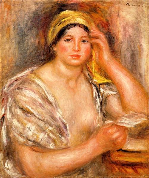 Femme avec turban jaune - 1917