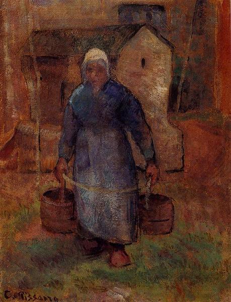 Woman with buckets - 1891