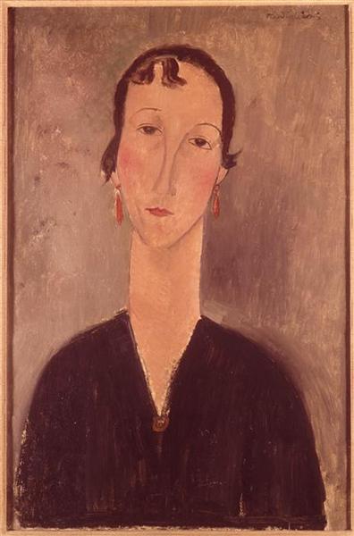 Mujer Con Aretes - 1917