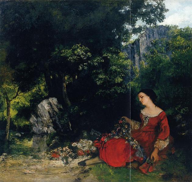 Mulher com Guirnalda - 1856