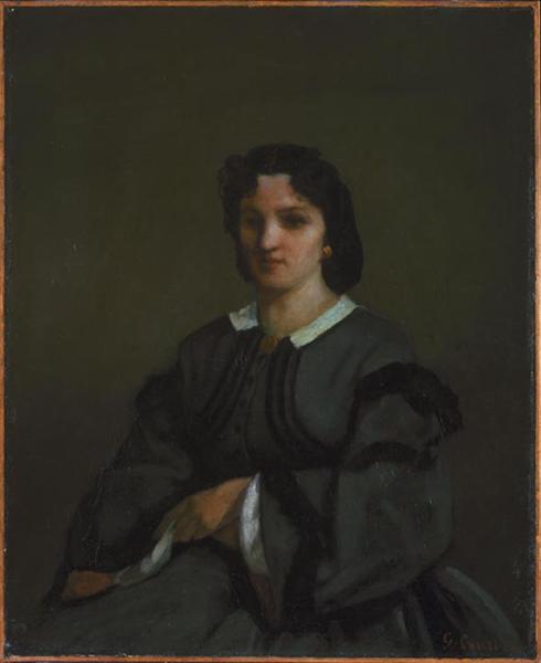 Woman with Gloves - 1858