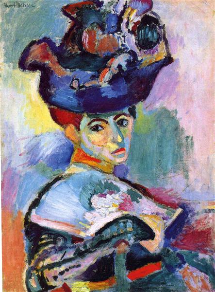 Femme avec chapeau 1905 