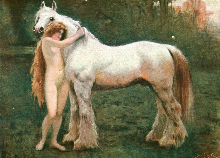 Woman with horse