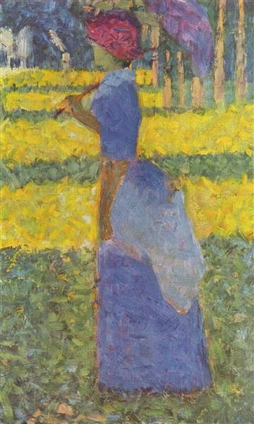 Woman with Umbrella - 1884