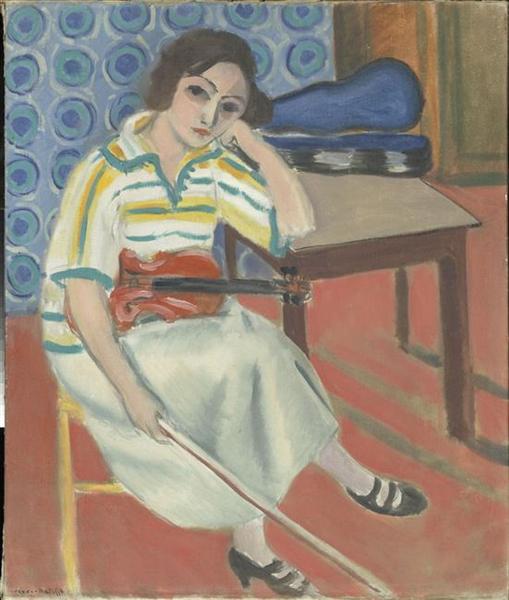 Femme avec violon 1923 