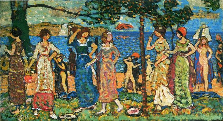 Women on the seashore - 1915