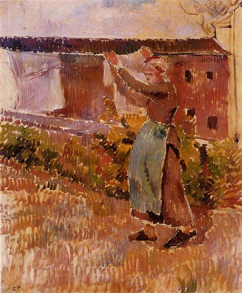 Women Attending the Laundry (Study) - 1887