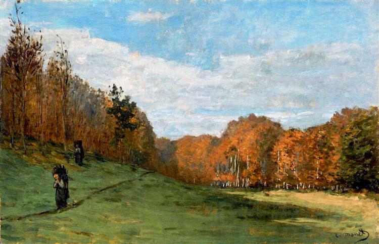 Holzträger im Fontainebleau -Wald - 1864