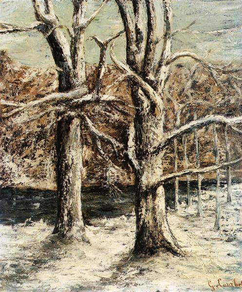 Forests in the snow - 1875