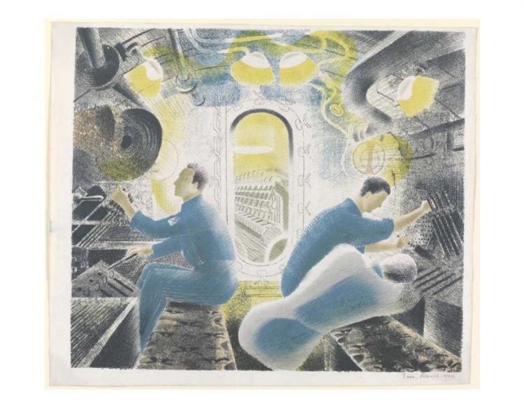 Work controls while submerged - 1940