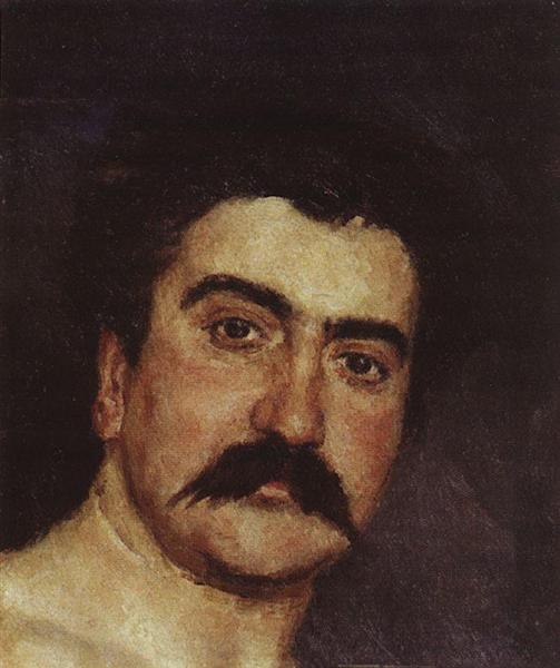 The Head Of The Wrestler. Portrait Of The Wrestler N.D. Kuznetsov