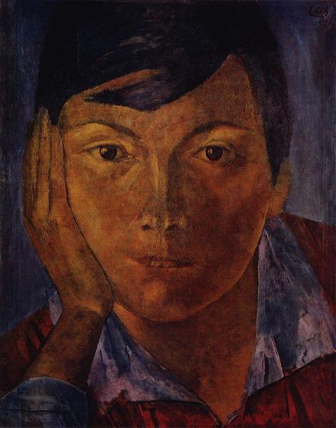 Face jaune (visage féminin) - 1921