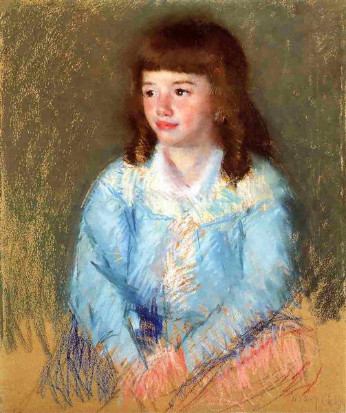 Joven Vestido De Azul - 1906