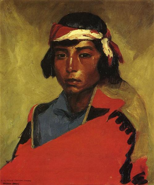 Young Buck of the Tesuque people - 1916