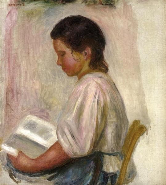 Ragazza Reading - 1904