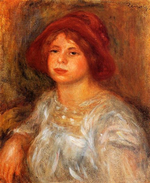 Niña Con Sombrero Rojo - 1913