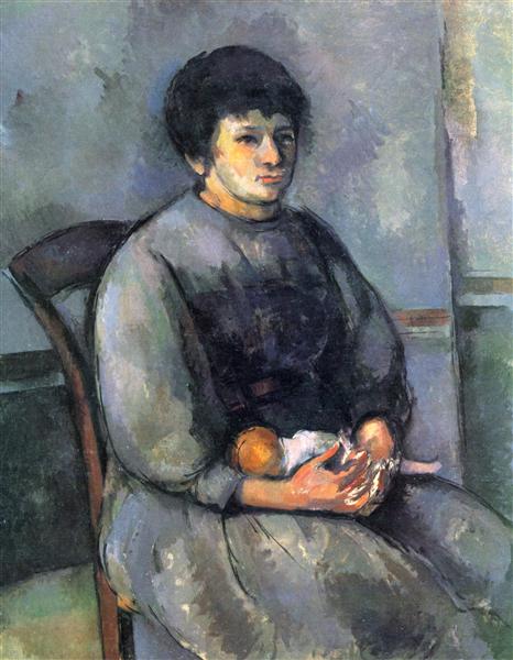 Mädchen mit einer Puppe - 1902