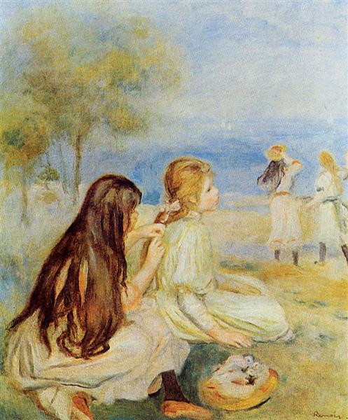 Giovane ragazze accanto al mare - 1894