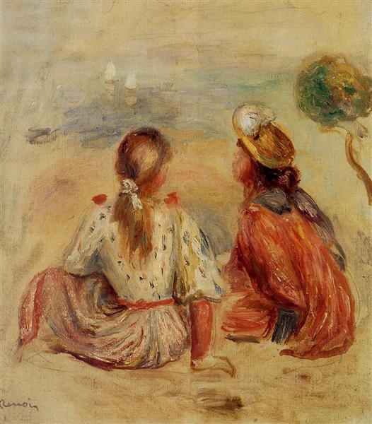 Giovane ragazze sulla spiaggia - 1898