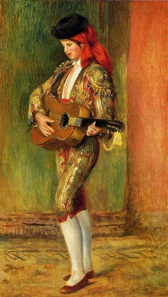 Joven Guitarrista De Pie - 1897