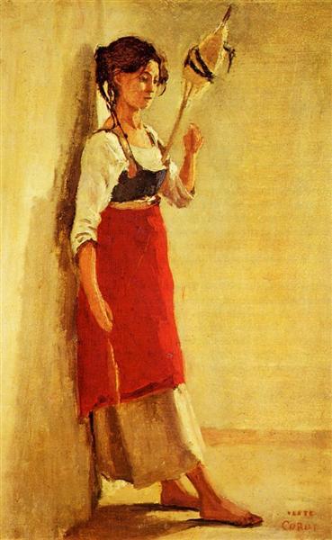 Papignno Italian with his spindle - 1827