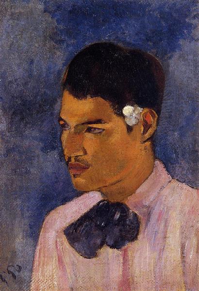 Joven Con Una Flor Detrás De La Oreja - 1891