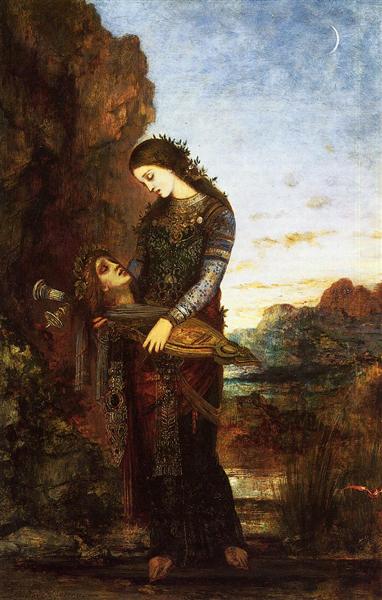 Young Thracia med Orpheus hoved - 1875