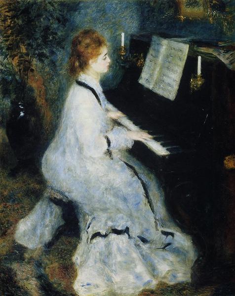 Giovane Donna Al Pianoforte - 1876 