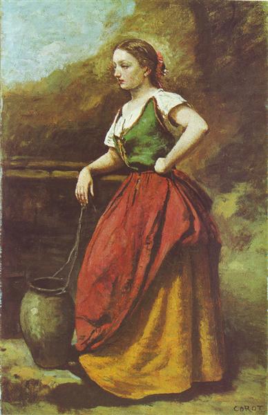 Junge Frau in El Pozo - 1870