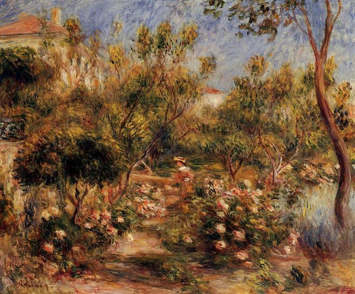 Young woman in a Cagnes garden - 1905