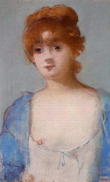 Young woman in negligé - 1882